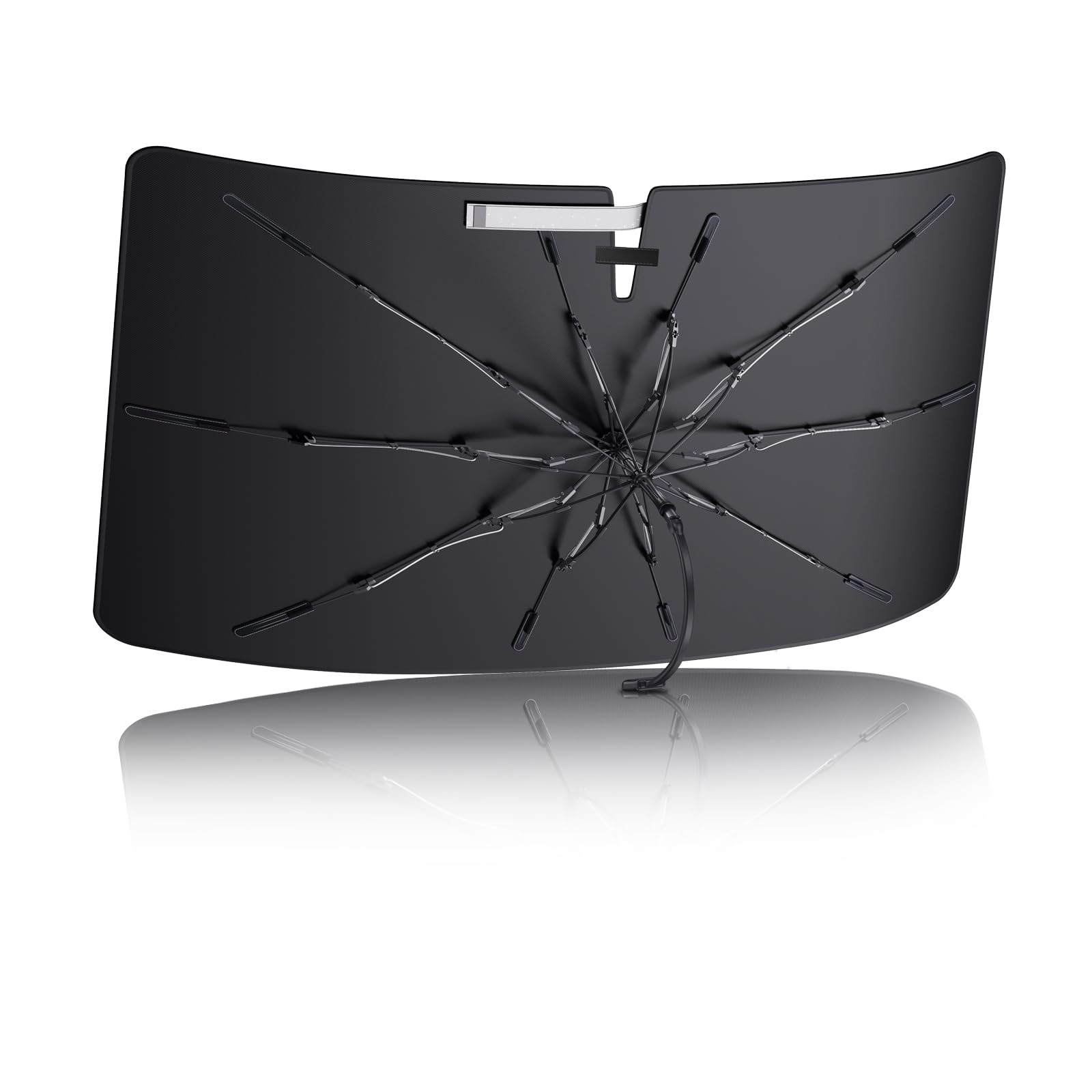 Photo 1 of *USED*
Ice-Shield Car Windshield Sun Shade for [Sierra EV 2024-2025/Silverado EV 2024-2025/Silverado&Sierra 2019-2025] [100% Sun Block, Fiberglass Umbrella Frame] Front Window Umbrella Sunshade