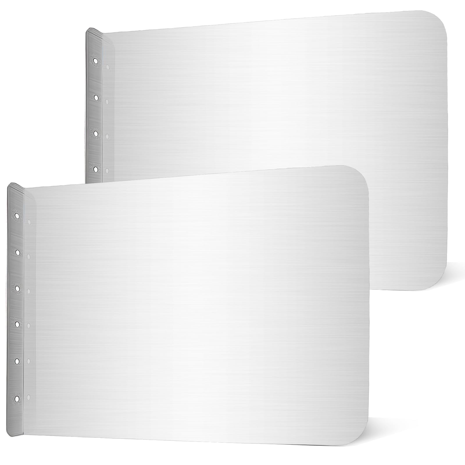 Photo 1 of 2 Pcs Stainless Steel Side Splash Guard for Sink, Wall Mount Guard with Screws, Commercial Restaurant Hand Sink and Compartment Prep Sink, Kitchen Sink Splash Protector Supply(16 x 12 Inch)