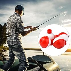 Bskifnn 50 PCS Round Fishing Bobbers 1 Inch Float