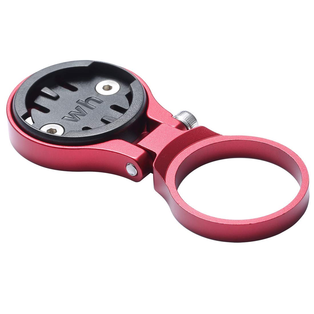 Dymoece Adjustable Out Front Computer Mount,Bicycle Extended Mount，Bike Stem Mount for Wahoo Elemnt,Elemnt Bolt and Elemnt Mini (Stem-Adjustable-WH-Red)