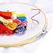 Caydo 3 Pieces 10 Inch Round Wooden Embroidery Hoops Bulk Wholesale Bamboo Circle Cross Stitch Hoop Ring