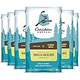 Caribou Coffee, Vanilla Hazelnut Dreamstate - Flavored Ground Coffee - 66 Ounces (6 bags of 11 ounces), Rainforest Alliance C