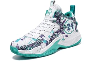 Aiscahent Kids Basketball Shoes, Mesh Cloth Casual Sports Basketball Shoes Breathable Comfortable Boys Sneakers for Big Kids