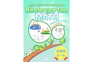 A01Z Addition & Subtraction Kindergarten Math Workbook : Beginner Math Activity Workbook for Preschool,Kindergarten ,Fun & Easy,106 Colorful Pages