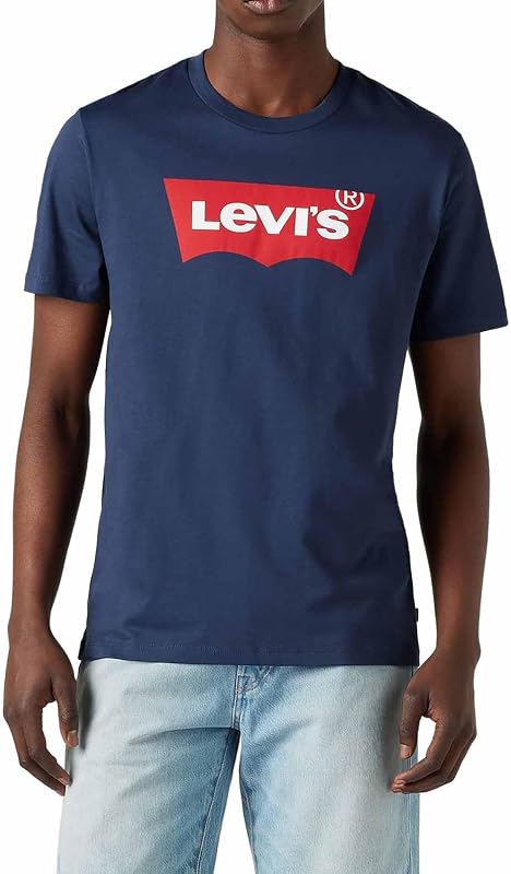Graphic Set-in Neck T-Shirt, Dress Blues, M Hombre