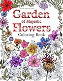 Garden of Majestic Flowers Coloring Book by Concept Design Australia