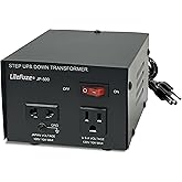 LiteFuze 500W Japan Voltage Converter Transformer – Step Up/Down 100V to 120V / 120V to 100V – Heavy Duty Power Converter wit