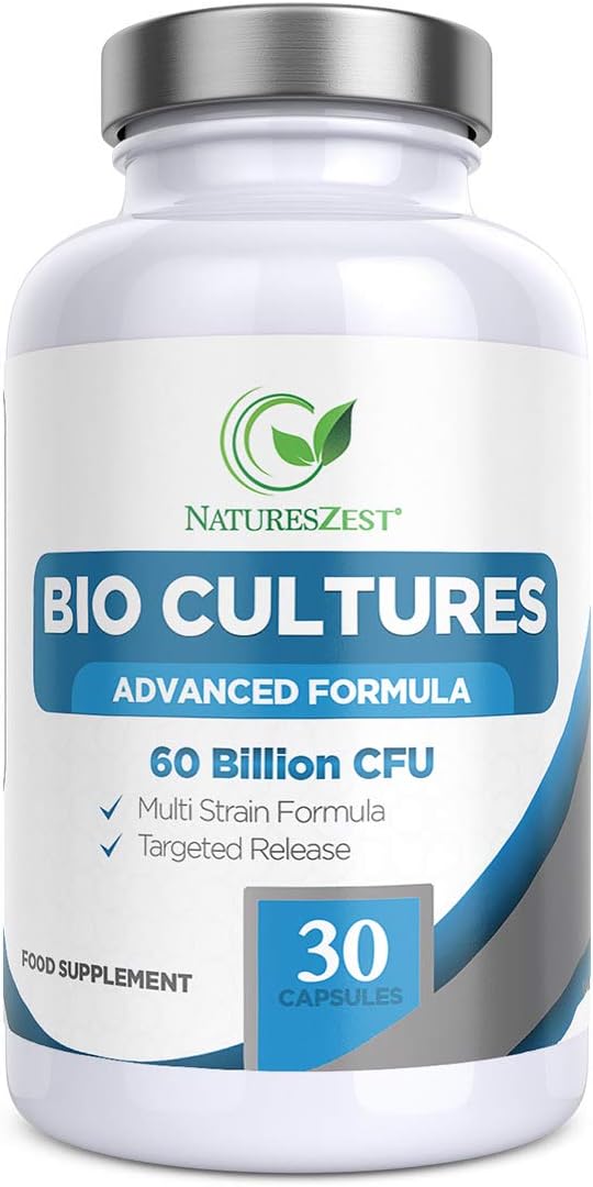60 Billion CFU Bio Cultures Probiotics with Prebiotics 30 Capsules Multi Strain Advanced Formula for Men and Women by Natures Zest - Image 3