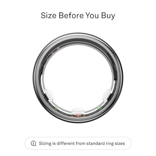 Oura Ring Gen3 Horizon Silver Size Smart Ring Size First with  Oura Ring Gen3 Sizing Kit Sleep Trac