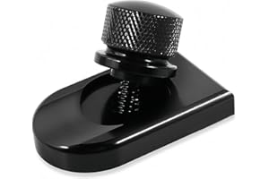 BUYINHOUSE Black Chrome for Harley Seat Bolt | Stainless Steel Bolt/Screw with Mounting Knob Cover | Compatible for Harley-Davidson 1996-2024