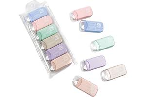 6-Pack Double-Sided Tape Roller, 6m x 6mm Glue Tape for Crafts, Scrapbooking, Card Making, Photos, Journaling - Clean, Portab