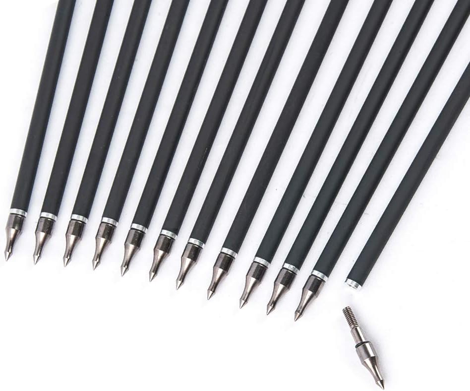 HYF Archery 30Inch Carbon Arrows, Practice Hunting Arrows with Removable Tips for Compound & Recurve Bow, Spine 340/500 (3" 2red 1white-Spine340) (2" 2orange 1white-Spine500) : Sports & Outdoors