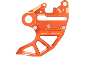 Tusk Rear Brake Caliper Support w/Brake Disc Guard Orange Compatible with KTM 300 XC-W 2019-2023/500 EXC-F 2017-2023