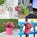 Topeakmart Flower Pots - Hanging Planters Flower Holders Vase Wall Fence Garden Patio Balcony Pots Metal Iron Home Décor, 10 PCS, Multicolor