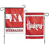 WinCraft NCAA University of Nebraska 12x18 Inch 2-Sided Outdoor Garden Flag Banner
