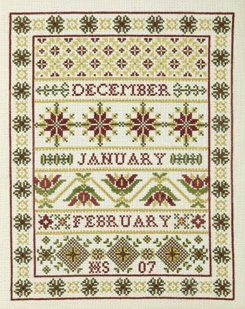 Winter Band Sampler Cross Stitch Kit