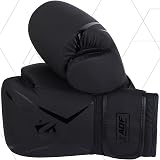 AQF Boxing Gloves Kids Adults 6oz-16oz Training Muay Thai Gloves Black 12oz view 5