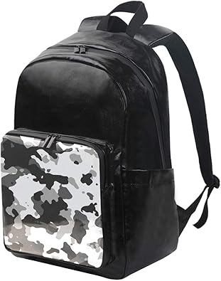 Amazon ユサキ Usaki リュック 迷彩 総柄 白黒い リュックサック 大容量 軽量 メンズ レディース 高校生 通学 通勤 旅行 プレゼント対応 Usaki ユサキ メンズ