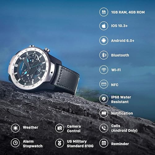 TicWatch Pro 2020 Fitness Smartwatch with 1GB RAM, built in GPS