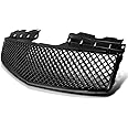 Spec-D Tuning Front Mesh Grill Hood Grille Glossy Black Compatible with 2003-2007 Cadillac Cts/Cts V 2003-2007