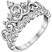 Guliette Verona 925 Sterling Silver Princess Crown Ring (6)
