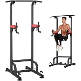 RELIFE REBUILD YOUR LIFE Pull Up Bar Free Standing Power Tower for Home Gym | Dip Station Pull Up Station, Multi-Function Home Fitness Equipment for Pull-Ups, Dips, Push-Ups, Full Body Strength Training