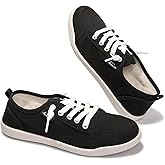Womens Slip On Shoes, Canvas Tennis Shoes for Women with Arch Support, Classic Casual Fashion Sneaker Shoes Walking