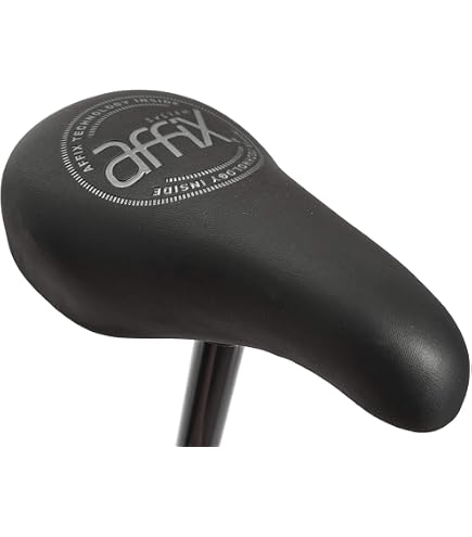 Sella KHE Velo Melow Per BMX E Dirt Jump – Slim E Imbottita, 354g, Guide In CrMo, Nera