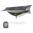 ENO SubLink Hammock System - Includes Sub6 Hammock, Helios Suspension System, Guardian SL Bug Net & ProFly SIL Rain Tarp - Set of Lightweight Essentials for Camping, or Hiking - Grey/Lichen