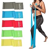 Professional Resistance Bands. Latex-Free, Work Out Bands, Stretch Bands for Working Out Women or Men, Exercise Bands Set for