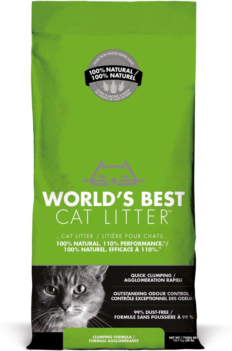 World's Best Cat Litter, Clumping, Biodegradable, Original 12.7kg, Litter/Original, 12.7 kg (Pack of 1)