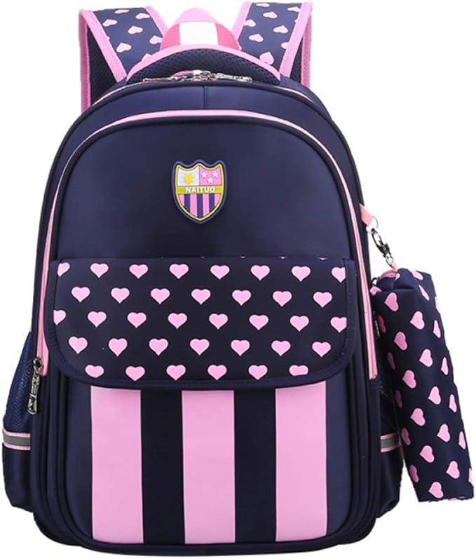 LJWLCH, School Bag Backpack Boy Girl Children Waterproof Light 612