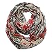 Sexyinlife Multicolor Floral Print Chiffon Infinity Loop Circle Scarf Multicolor