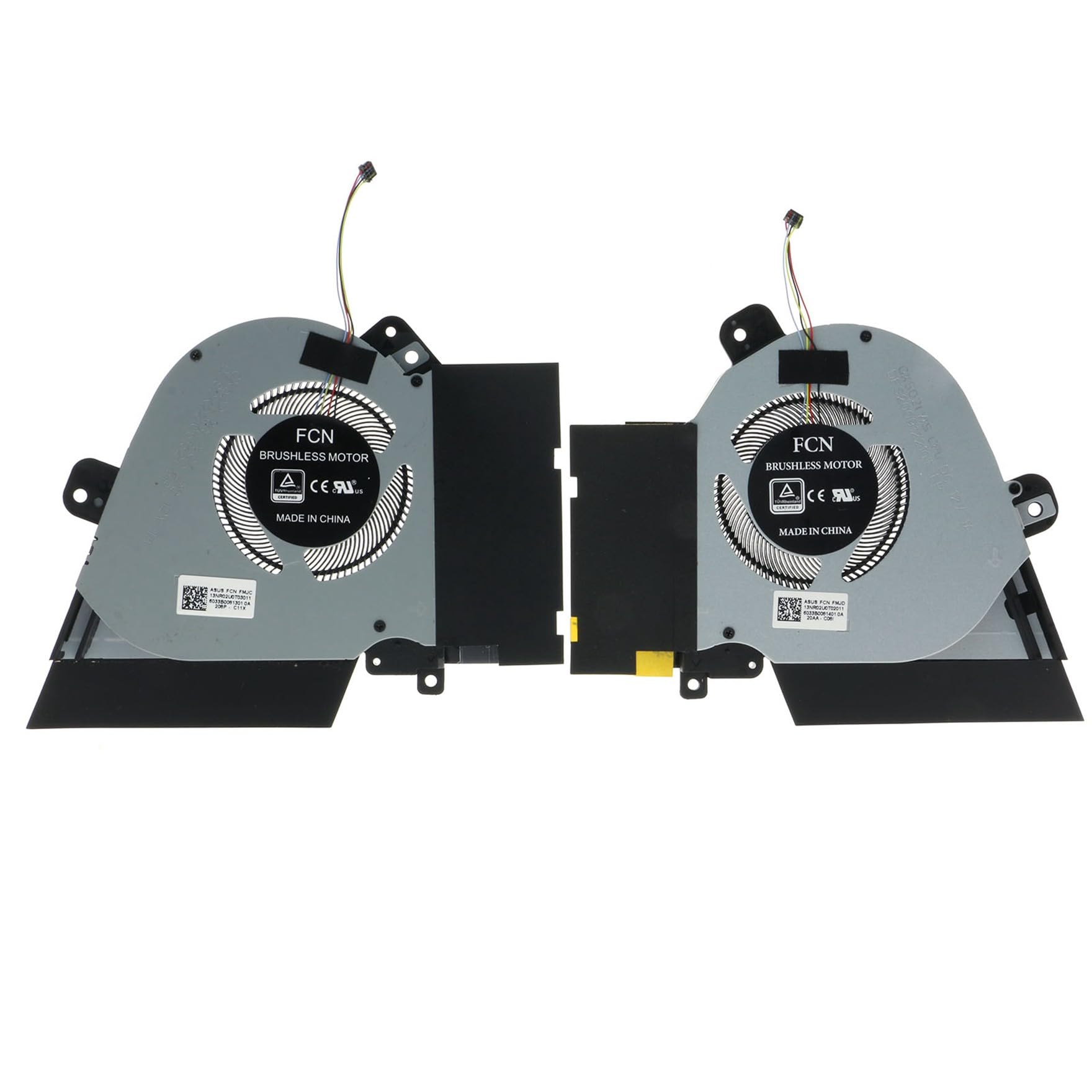 Replacement CPU & GPU VGA Cooling Fan for ASUS GU502GU GU502GV GU502GW GX502LWS GX502LXS 13NR0240T01211 13NR02U0T02011 13NR0240T02111 13NR0240T02211 13NR02U0T03011 12V 1A