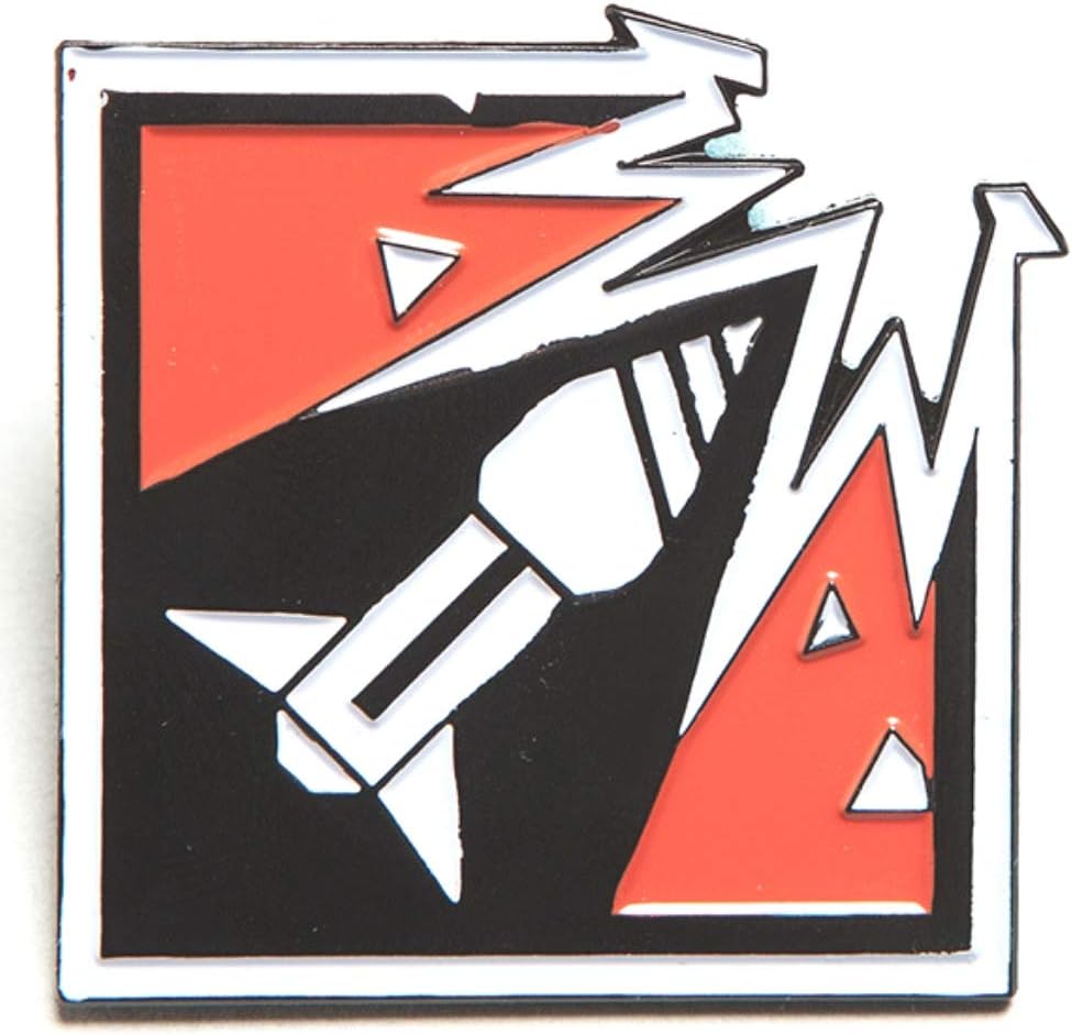 FanFit Gaming Six Siege Ash Enamel Pin - 6 Collection - Ash Operator Icon - Lapel Pin Red