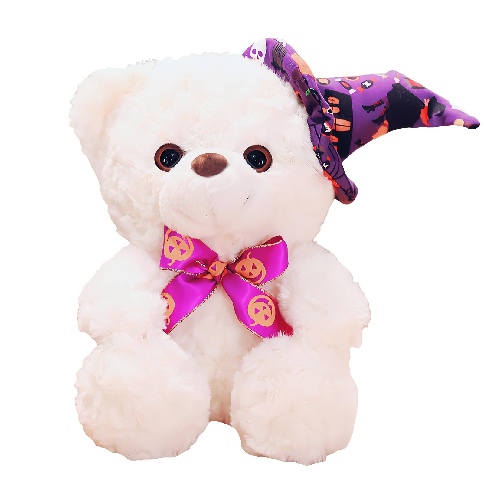 23 cm Halloween Teddy Bear, Kawaii White Teddy Bear Pillow, Soft Toys, Cuddly Toys, Pillow, Plush Toys, Gifts Birthday Children, Halloween Decoration for Home โ image 1