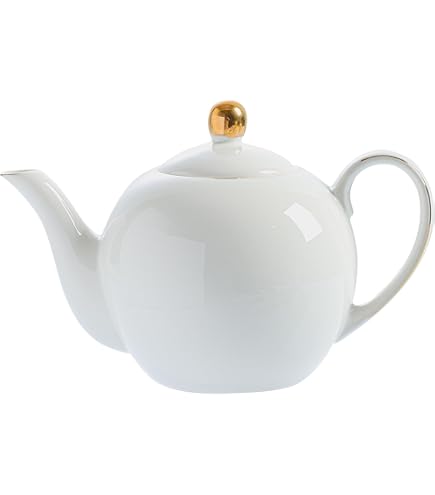 Amazon.com | Noritake Fine Porcelain Lace Wood Gold teapot (small