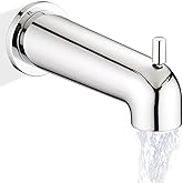 YASINU 7 Inch Slip on Bathtub Spout with Diverter, Compatible with Moen 3839/3853,Extra Long Diverter Tub Spout Fits 1/2" Cop