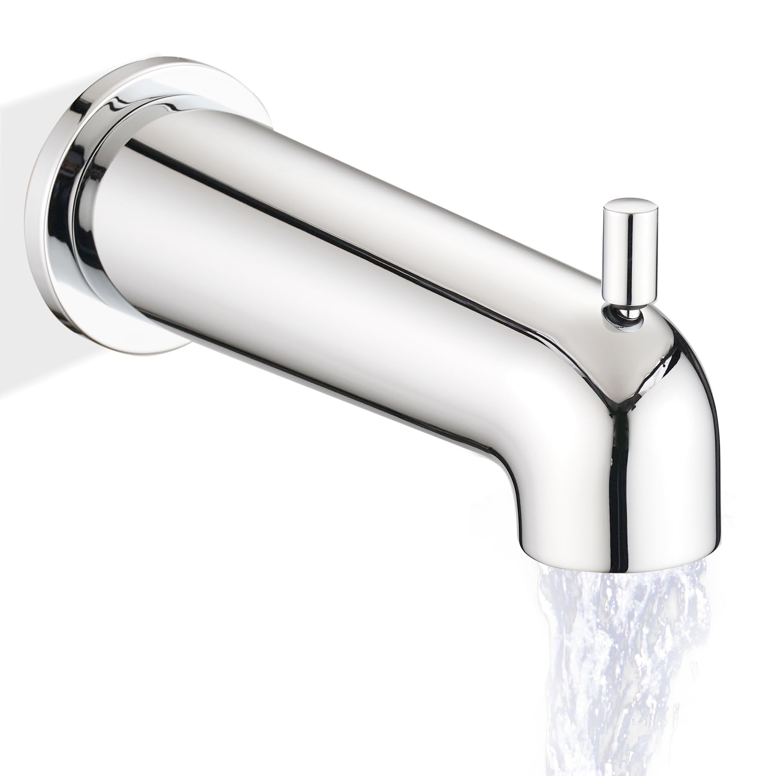 Photo 1 of YASINU 7 Inch Slip on Bathtub Spout with Diverter, Compatible with Moen 3839/3853,Extra Long Diverter Tub Spout Fits 1/2" Copper Tube(5/8" Diameter),Chrome
