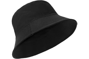 Glitovox XXL Bucket Hat for Women Men, Oversize Reversible Cotton Fisherman Hats, Double Side Wear Summer Bucket Sun Hats