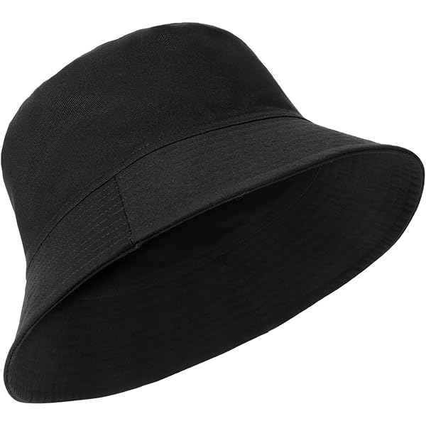 帽子 700fill / Walts Cotton Bucket Hat Black Bucket Hat For Men Women - Cotton Packable Fishing Cap