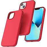 TOCOL 5 in 1 for iPhone 13 Case for Women, Slim Liquid Silicone Phone Case iPhone 13 [Anti-Scratch] [Drop Protection], Red
