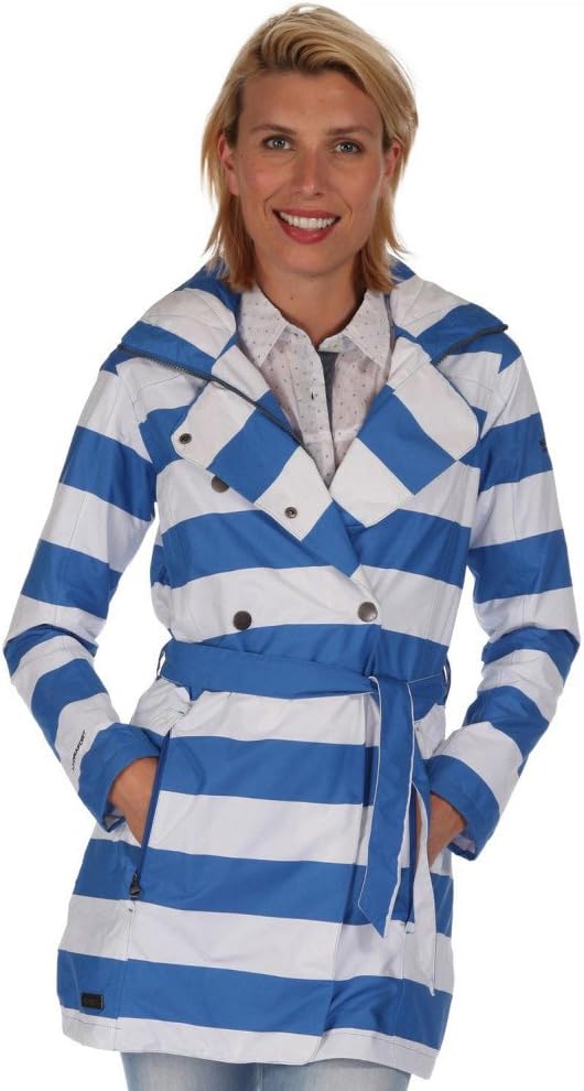 Regatta Womens/Ladies Grace Striped Waterproof Rain Mac Jacket Amazon.fr Sports et Loisirs
