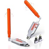 Coolpie Wireless HDMI 4K Transmitter and Receiver, 4K Decode 2160P Output, 450FT/150M Range, 5.8G Low Lag Extender, Silvery Metal for PC/Laptop/Projector/TV/Monitor