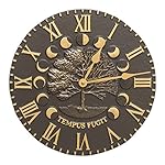 Whitehall Products Times and Seasons Clock, French Bronze