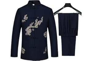 wecotton Kung Fu Uniform Tang Men Chinese Traditional Clothing Hanfu Martial Arts