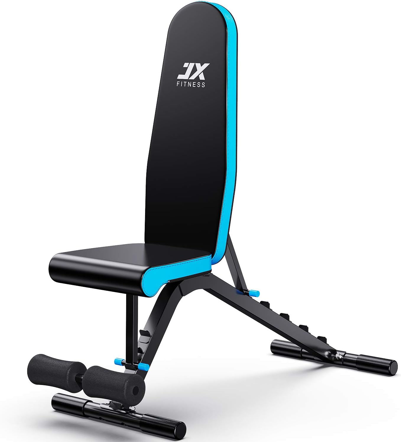 JX FITNESS Weight Bench Adjustable Incline Decline Flat Workout Bench 90 Degree Upright Home Training Sit up Gym Bench
