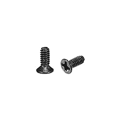 uxcell M2 x 5mm Phillips Screw Fastener Black for