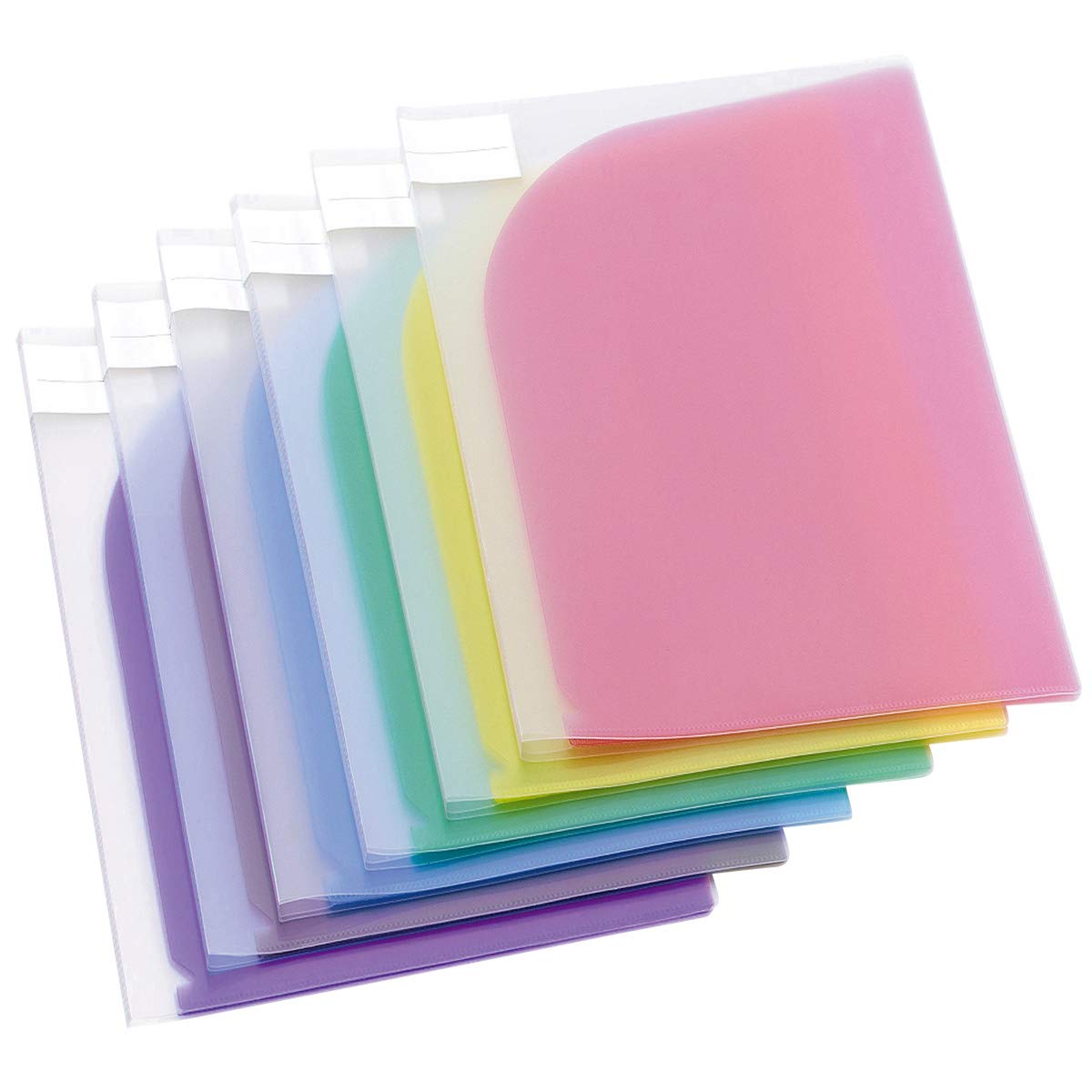 Tarifold A4 Display Folders - Double Presentation Folder A4 in Assorted Colors - 12 x Plastic Pocket Sleeves - 511009