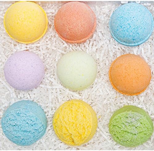 Bath Bombs &amp; Bubble Bath Scoop Gift Set For Women. Perfect Birthday Gift For Kids, Her/Him, Teens, Moms, Ultra Moisturizing Spa Fizzies For Relaxation, 4.5 OZ Charlene New York